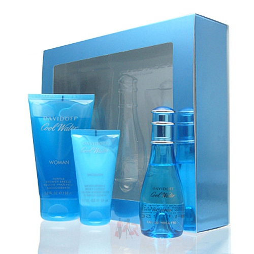 Davidoff Cool Water Woman SET - EDT 50 ml + SG 150 ml + BL 50 ml