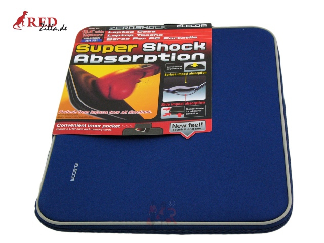 Elecom Notebooktasche Zeroshock 15.4" blau #765