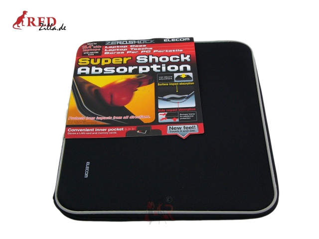 Elecom Notebooktasche Zeroshock 15.4" schwarz #758
