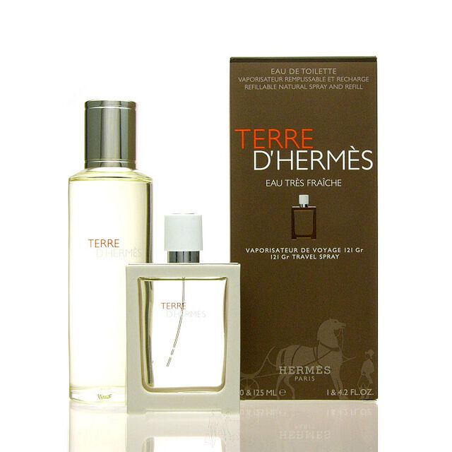 Herms Terre DHerms Eau Tres Fraiche Set - Eau de Toilette 30 ml + Nachfllung 125 ml