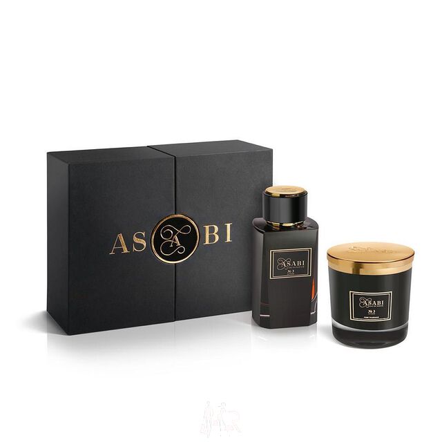 Asabi No. 3 Eau de Parfum Intense Set - Eau de Parfum 100 ml + Kerze