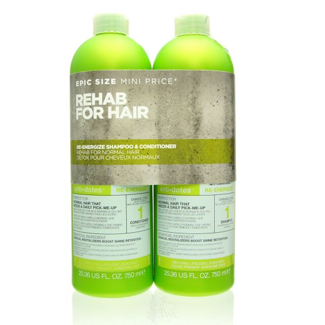 Tigi Bed Head Re-Energize Set - Shampoo 750 ml + Conditioner 750 ml