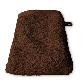 Lanudo® Waschhandschuh "Pure Line" 21x15 cm Braun