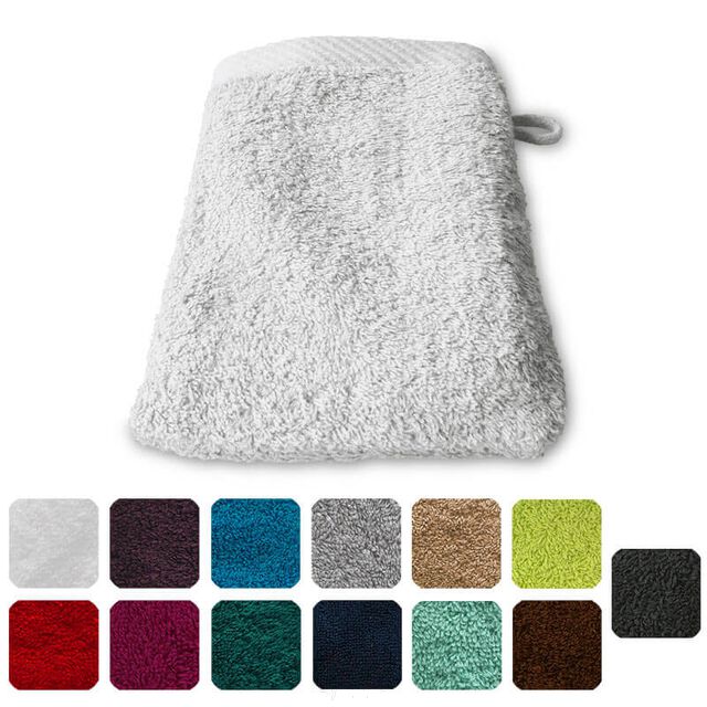 Lanudo� Waschhandschuh "Pure Line" 21x15 cm Wei�