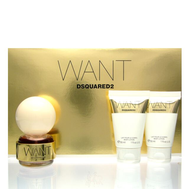Dsquared Want SET - Eau de Parfum 30 ml + BL 2 x 30 ml
