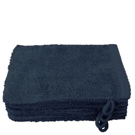 Lanudo® Waschhandschuh "Pure Line" 21x15 cm 4er Set Marineblau
