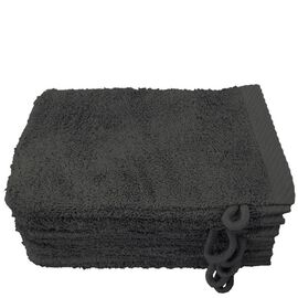 Lanudo� Waschhandschuh "Pure Line" 21x15 cm 6er Set Dunkelgrau