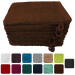 Lanudo® Waschhandschuh "Pure Line" 21x15 cm 10er Set Braun