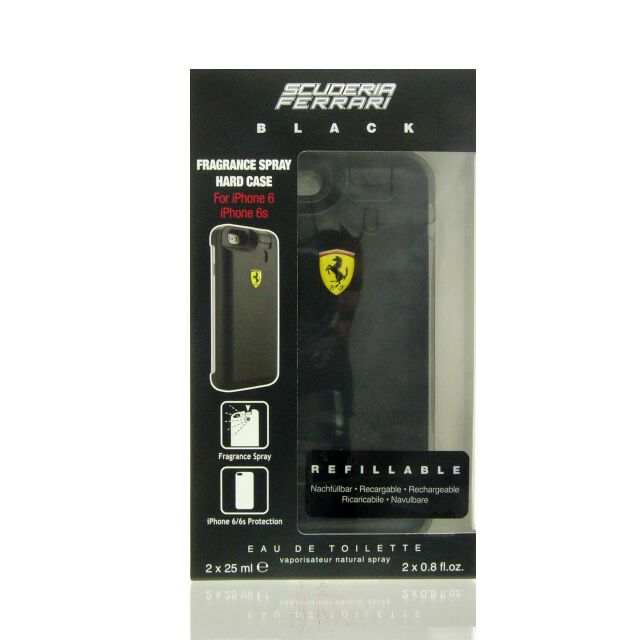 Scuderia Ferrari Black Set - Eau de Toilette 2 x 25 ml + Iphone 6/6s Hlle