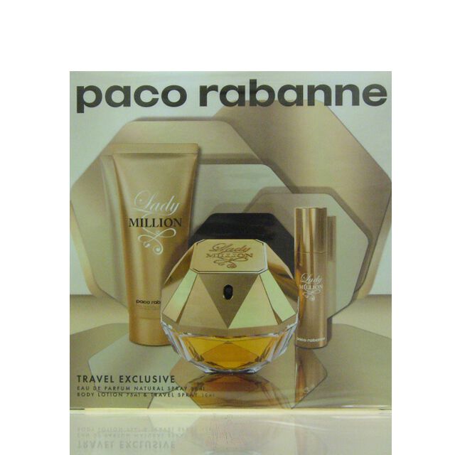 Paco Rabanne Lady Million Set - EDP 80 ml + BL 75 ml + EDP 10 ml