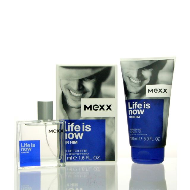 Mexx Life is Now for Him Set - EDT 50 ml + SG 150 ml