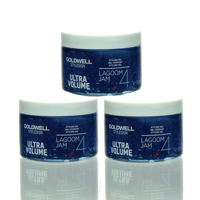 3x Goldwell Stylesign Ultra Volume Lagoom Jam Styling Gel 150 ml = 450 ml
