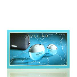 Bvlgari Aqva Marine pour Homme Set - EDT 100 ml + EDT 15 ml + Tasche