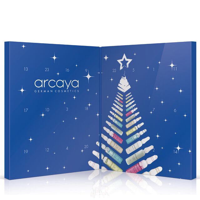 Arcaya Ampoules Weihnachtskalender (blau), 24 x 2 ml Extract Ampullen für Damen