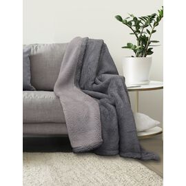 Lanudo� Sherpa Wohndecke 150 x 200 cm Silber/Grau