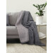 Lanudo® Sherpa Wohndecke 150 x 200 cm Silber/Grau