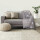 Lanudo® Sherpa Wohndecke 150 x 200 cm Sturmgrau Sterne