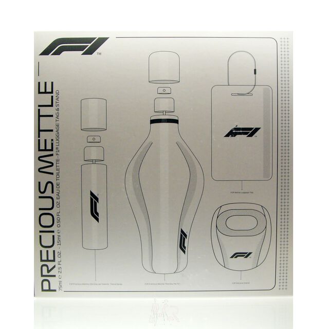 Formel 1 Race Collection Precious Mettle Set - EDT 75 ml + EDT 15 ml + Kofferanhänger