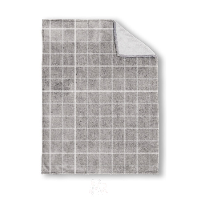 Lanudo� Sherpa Wohndecke 150 x 200 cm Grau Karo