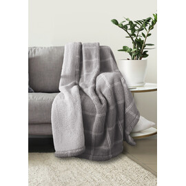 Lanudo� Sherpa Wohndecke 150 x 200 cm Grau Karo