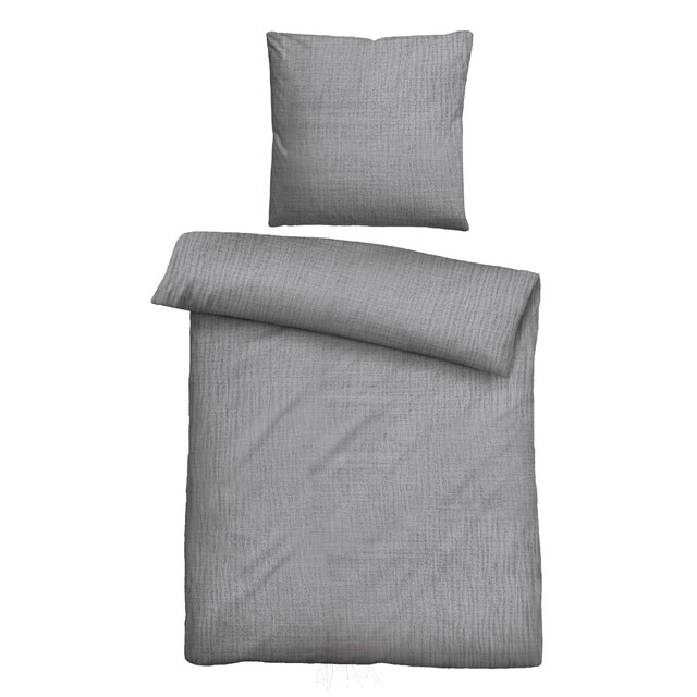 Lanudo? Musselin Bettw?sche Sturmgrau 135 x 200 + 80 x 80 cm Lanudo? Musselin Bettw?sche Sturmgrau 135 x 200 + 80 x 80 cm