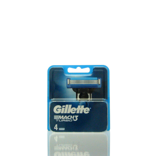 Gillette Mach3 Turbo Rasierklingen 4 Stk.